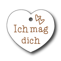 DE111 (Weiß) Ich mag dich