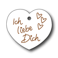 DE105 (Weiß) Ich liebe Dich