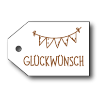 DE118 (Weiß) Gluckwunsch