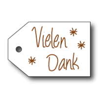 DE133 (Weiß) Vielen Dank